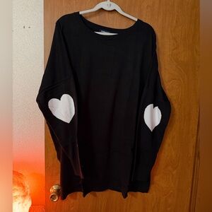 NWOT Studio Park x Amy Stran Girlfriend Sweater With
Heart Elbows